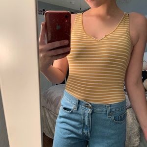 American Eagle Striped Bodysuit